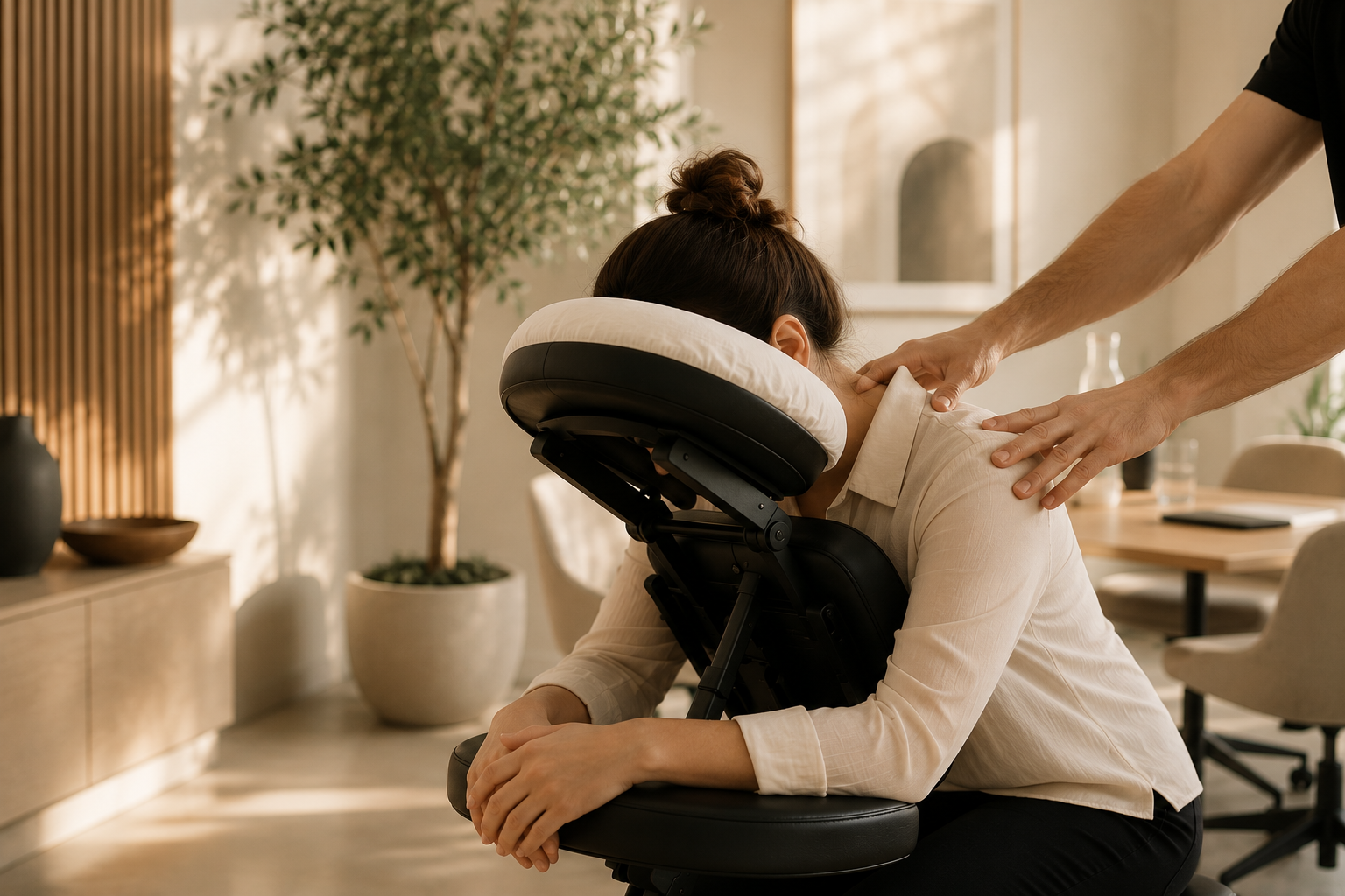 Massage Amma assis en entreprise